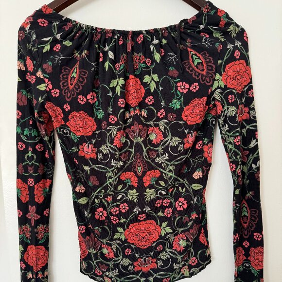 Free People Make It Easy Floral - Size S Dark Knight Combo (Black) - Picture 3 of 5